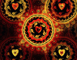 Abstract vector valentine background