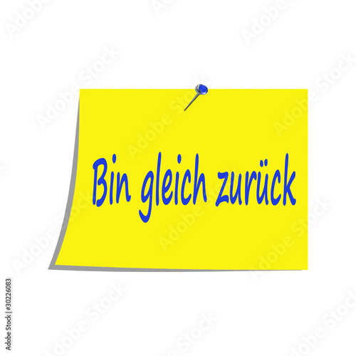 &quot;Bin gleich zurück&quot; Stockfotos und lizenzfreie Bilder auf