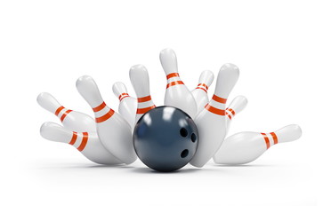 Naklejka premium bowling strike