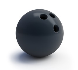 bowling ball on a white background
