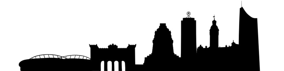 Fototapeta premium Skyline von Leipzig