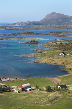 Busknes fjord from the hill