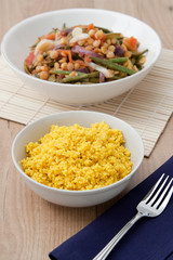 Hirse mit Gemüsetajine