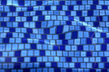 Abstract Background Texture Of Swimming Pool Tiles