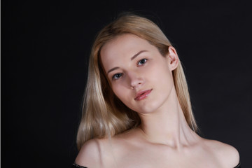 Fototapeta premium girls hair blond isolated