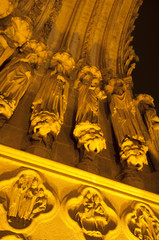 Illumination de la Cathédrale Notre-Dame d'Amiens en polychromie