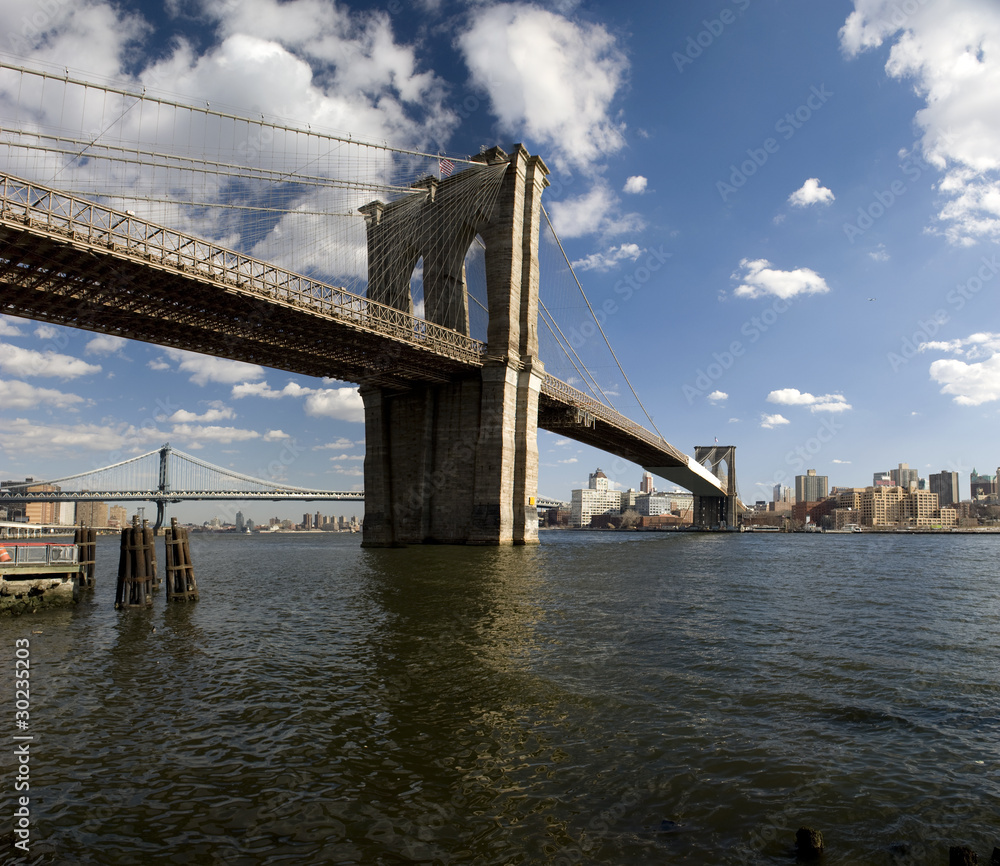 Wall mural Brooklyn Bridge, New York, NY