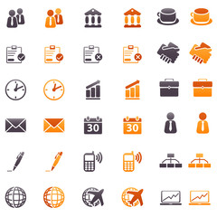 business Orange & Black