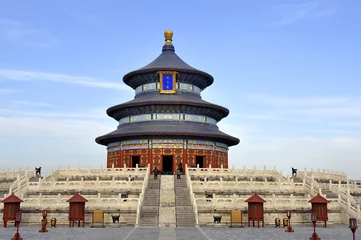 Foto op Plexiglas Het keizerlijke gewelf van de hemel in de tempel van de hemel in Peking, © robepco
