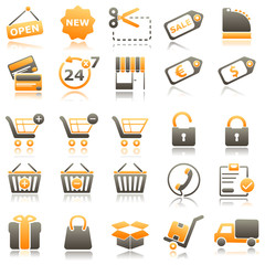 commerce Orange Icons