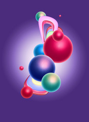 Abstract background sphere design