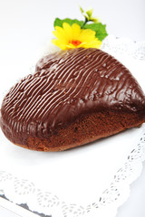 A whole dark chocolate cake - 2