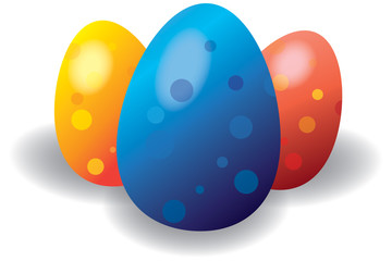 Ostereier drei Punkte