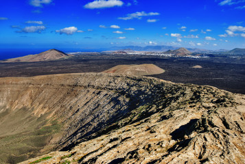 Volcano crater rim, Lanzarote