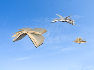 Flying books