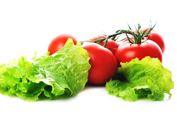 fresh vegetables   tomatoes with lettuce