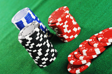 different color chips