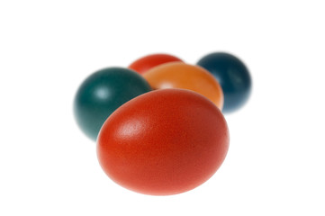 A Bunch of Colorful Easter Eggs