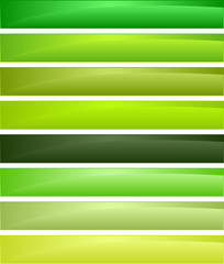 Obraz premium Green banners