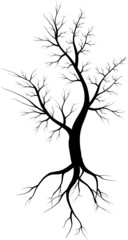 Абстрактный силуэт дерева