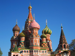 Fototapeta na wymiar Moscow, St. Basil's (Pokrovskiy) cathedral