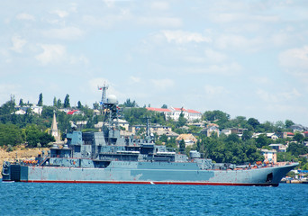 Ukrainian military ship at Black sea, Ukraine