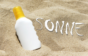 strand sonnencreme sonne