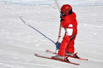 apprentissage ski enfant tire-fesse téléski