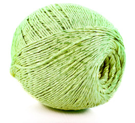 Wool ball isolated on white