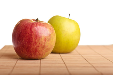 Apples on white isolated background