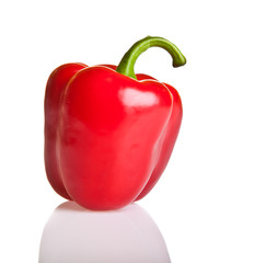 Isolated on white paprika