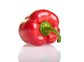 Isolated on white paprika