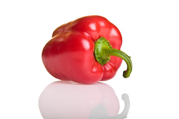 Isolated on white paprika