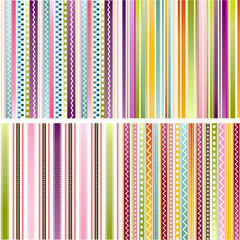 colorful seamless patterns with fabric texture
