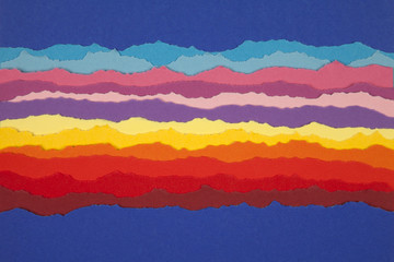 Torn paper strip borders.