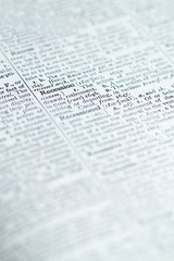 Fototapeta premium Dictionary Words