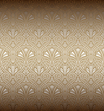 Seamless Art Nouveau pattern