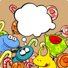 Monsters and candies