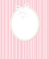 Template frame design for greeting card