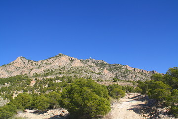 Fototapeta na wymiar Sierra de la Pila Mediterranean Murcia