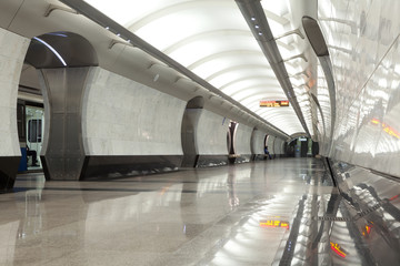 Вид станции Международная Московского метро.