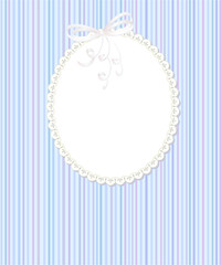 Template frame design for greeting card