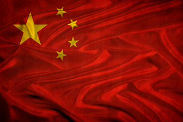 Grunge Flag of China