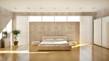 Modern interior of a bedroom