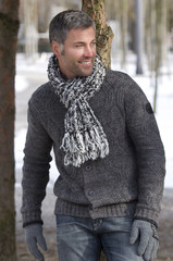 Nice men smile