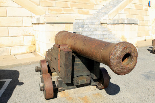 Canon de navire - XVIIè -  XVIIIè siècle - Port-Vendres - Fra