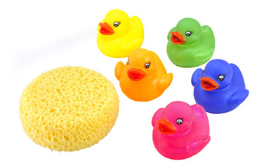 Preparando el baño.