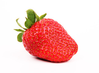 Strawberry on white background