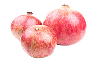 three pomegranate
