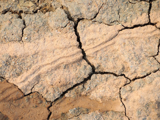Risse im Boden